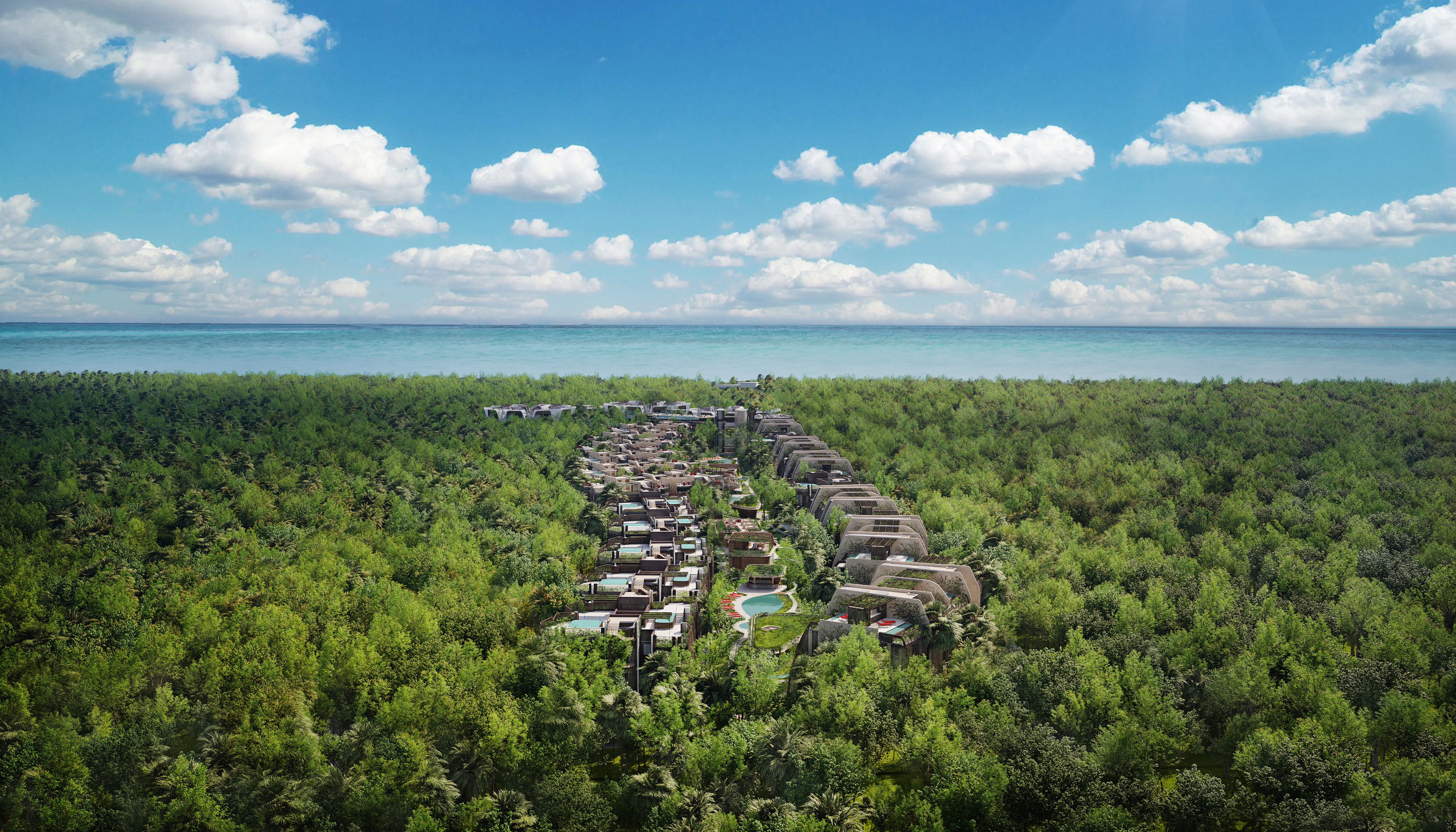 Faena Branded Residences Tulum — Vista Aérea